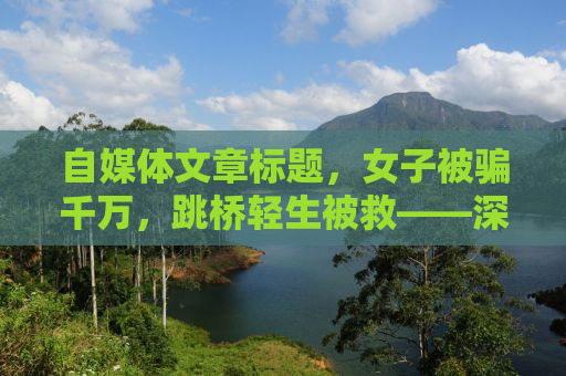 自媒体文章标题，女子被骗千万，跳桥轻生被救——深度剖析背后的社会问题与反思