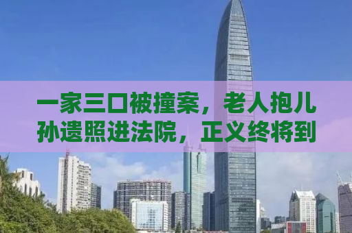 一家三口被撞案，老人抱儿孙遗照进法院，正义终将到来？